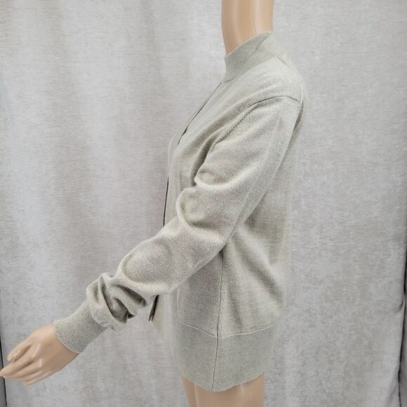 J. Peterman Co Italian Wool Sweater Set Mock Neck Short Sleeves Cardigan Long - Picture 6 of 12